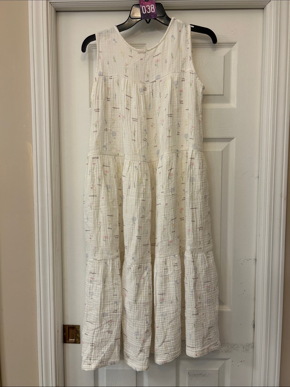Two! Design Lab Cream Maxi Dress with Pastel prints